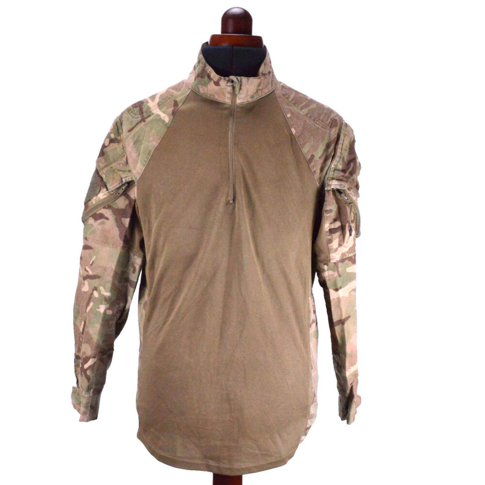 British Army Combat Shirt UBACS 170/90 Medium MTP Camo Green Beige Zip